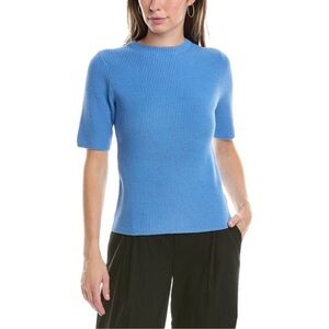 Vince Skinny Rib Sweater Short Sleeve Shirt Medium